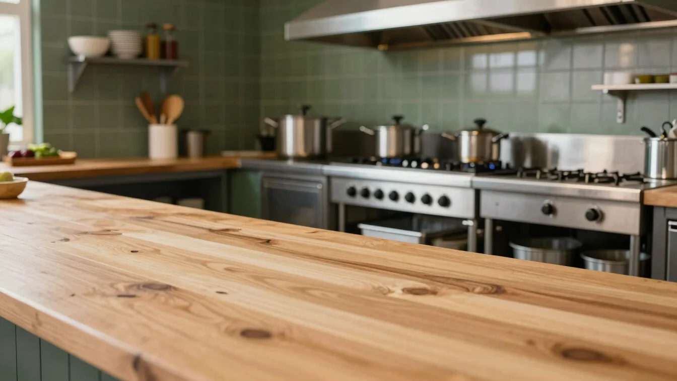 Clean shot of the prep kitchen area with stainless steel surfaces